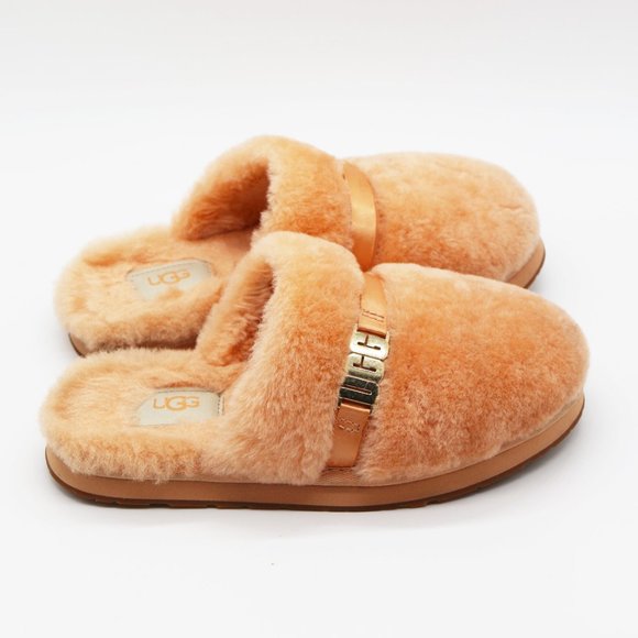 UGG Australia Dalla Sheepskin Cozy Slip On Sandal Slippers Sherbet Orange 5 $90 - Picture 5 of 14